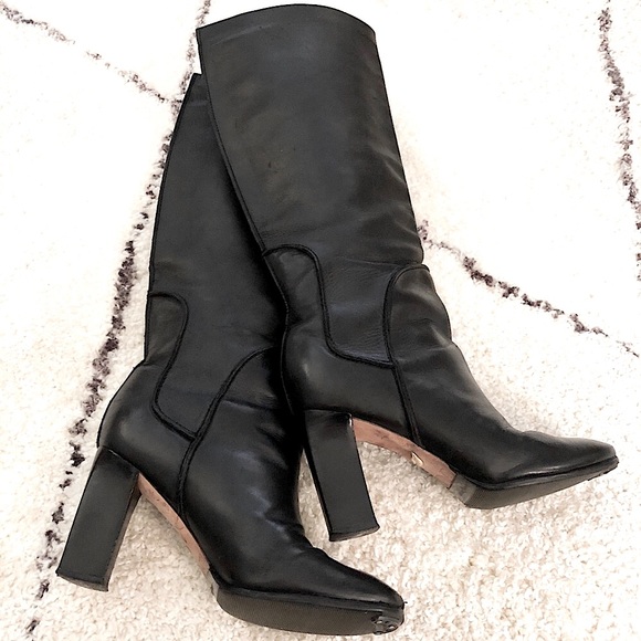 Diane Von Furstenberg Shoes - Diane von Furstenberg Black Knee-high Boots 7 1/2!